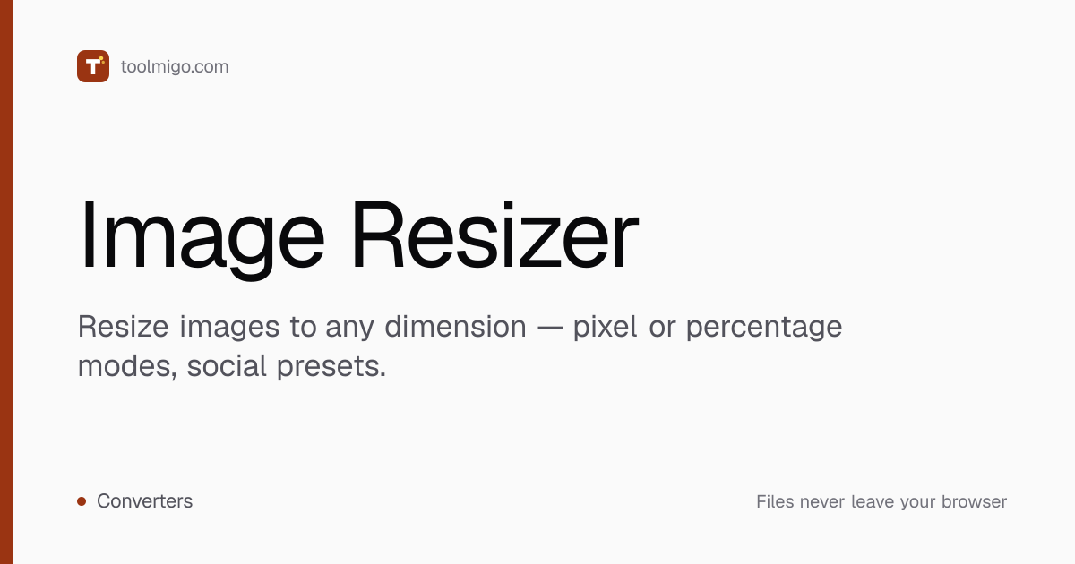 Image Resizer - Resize Photos to Any Dimension - Toolmigo